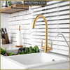 Austen & Co. Bilbao Golden Brass Kitchen Mixer Tap