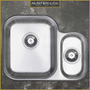 Austen & Co. Capri Stainless Steel Undermount 1.5 Bowl Kitchen Sink