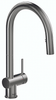 Riobel Azure Mixer with Pull Down Spray Stainless Steel Kitchen Tap