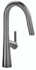 Riobel Ludik Mixer with Pull Down Spray Stainless Steel Kitchen Tap