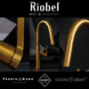 Riobel Ludik Mixer with Pull Down Spray Brushed Gold Kitchen Tap