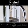 Riobel Solstice Mixer with Pull Down Spray Chrome Kitchen Tap