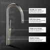 Riobel Solstice Mixer with Pull Down Spray Stainless Steel Kitchen Tap