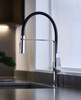 Riobel Mythic Mixer with Pull Down Spray Flexible Spout Chrome Kitchen Tap