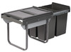 Austen & Co. 40L Built-In Hinged Cupboard Kitchen Bin - 3 Compartments