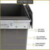 Austen & Co. 30L Built-In Hinged Cupboard Kitchen Bin - 2 Compartments