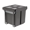Austen & Co. 68L Built-In Hinged Cupboard Kitchen Bin - 2 Compartments