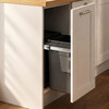 Austen & Co. 40L Pull Out Cupboard Kitchen Bin - 2 Compartments