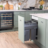Caple SB4505402 Side Mounted 66L Duo Pull Out Bin