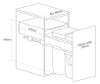 Caple SB5005402 Side Mounted 66L Duo Pull Out Bin
