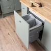 Caple Side Mounted 66L Duo Pull Out Bin