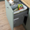 Caple Side Mounted 69L Trio Pull Out Bin