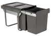 Austen & Co. 40L Built-In Hinged Cupboard Kitchen Bin - 2 Compartments