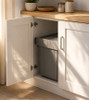 Austen & Co. 40L Built-In Hinged Cupboard Kitchen Bin - 2 Compartments