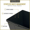 Austen & Co. 40L Built-In Hinged Cupboard Kitchen Bin - 2 Compartments