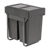 Austen & Co. 56L Built-In Hinged Cupboard Kitchen Bin - 2 Compartments