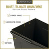 Austen & Co. 56L Built-In Hinged Cupboard Kitchen Bin - 2 Compartments