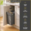 Austen & Co. 34L Built-In Hinged Cupboard Kitchen Bin - 1 Compartment