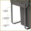 Austen & Co. 34L Built-In Hinged Cupboard Kitchen Bin - 1 Compartment
