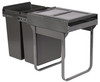 Austen & Co. 60L Built-In Hinged Cupboard Kitchen Bin - 2 Compartments