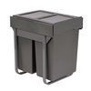 Austen & Co. 60L Built-In Hinged Cupboard Kitchen Bin - 2 Compartments