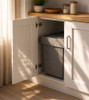Austen & Co. 60L Built-In Hinged Cupboard Kitchen Bin - 2 Compartments