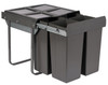 Austen & Co. 68L Built-In Hinged Cupboard Kitchen Bin - 4 Compartments