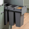 Caple Base Mounted 30L Slide Out Trio Bin