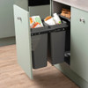 Caple Base Mounted 52L Duo Pull Out Bin