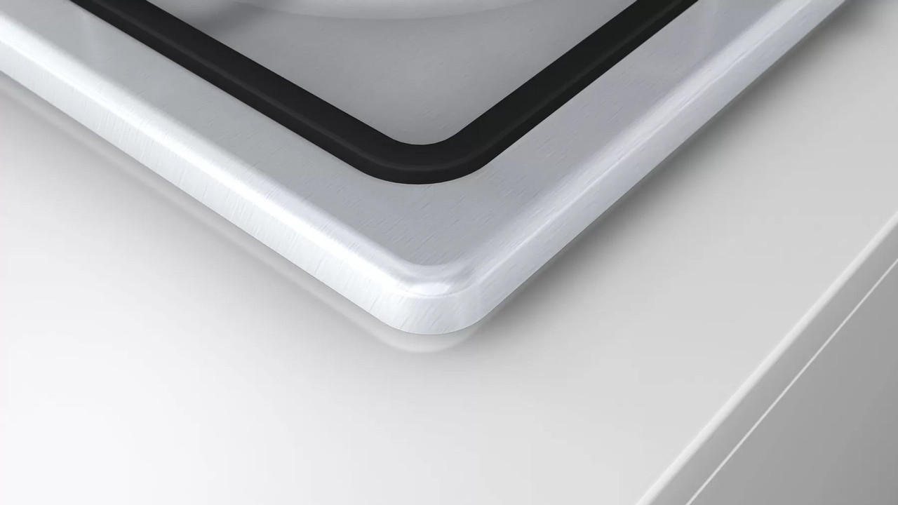 Bosch 60cm Gas Hob Cast Iron Supports Brushed Steel Cut Price Kitchens