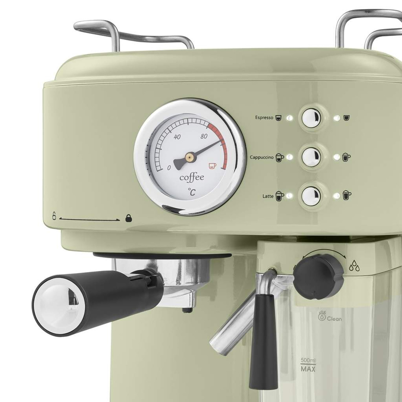 Swan Retro One Touch Espresso Machine Retro Green Cut Price Kitchens