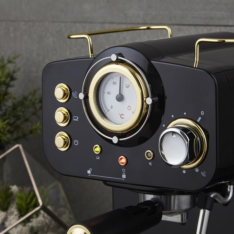 Swan Gatsby Pump Espresso Coffee Machine Black Cut Price Kitchens