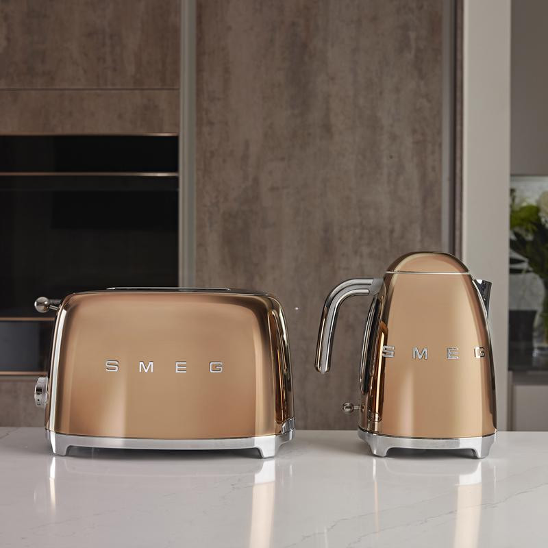Toaster Silver And Rose Gold Kettle Slice Toaster Tower Kettle And