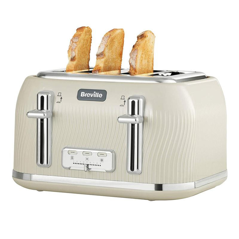 Breville Flow Slice Toaster 1800W Mushroom Cut Price Kitchens