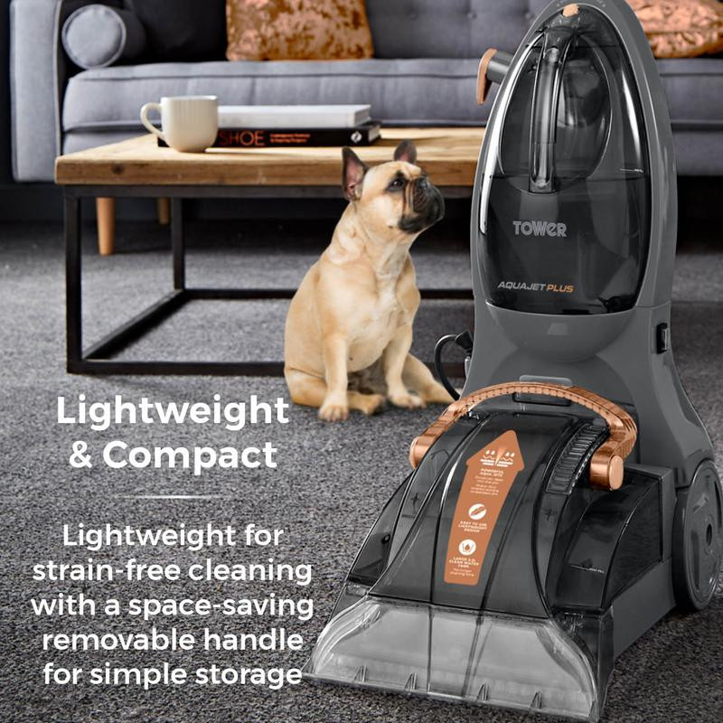 Tower TCW5 AQUAJETPLUS Carpet Washer Rose Gold and Grey Cut Price Kitchens