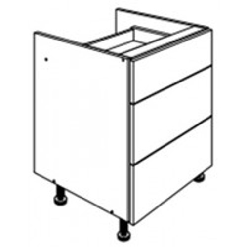 Capri Cream 600mm 3-Drawer soft Close Base Unit Capri Cream 600mm 3-Drawer soft Close Base Unit