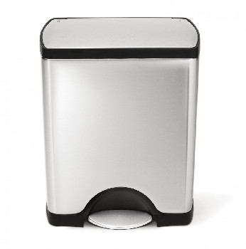 Simplehuman 30 Litre Stainless Steel Rectangular Kitchen Bin