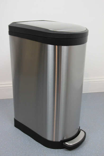 40L Profile Brushed Stainless Steel Pedal Bin with Soft Close Lid 40L Profile Brushed Stainless Steel Pedal Bin with Soft Close Lid