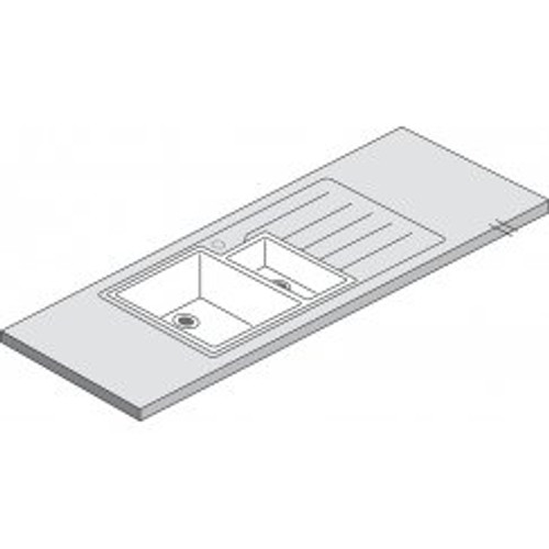 Maia Lava 1.5 Designer White Acrylic Bowl - 1800 x 650 x 42mm/28mm Maia Lava 1.5 Designer White Acrylic Bowl - 1800 x 650 x 42mm/28mm