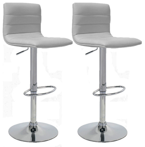 Pair of White Aldo Bar Stools Pair of White Aldo Bar Stools