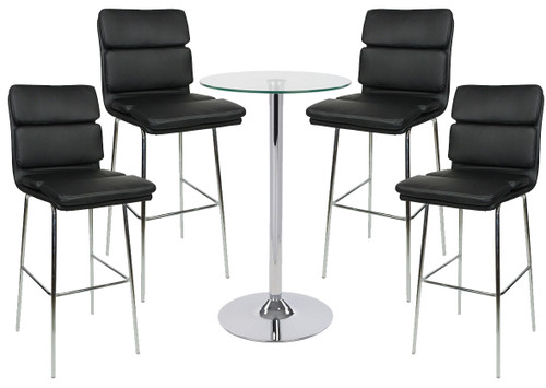 Moderno Fixed Height Bar Stool and Como Table Package Moderno Fixed Height Bar Stool and Como Table Package