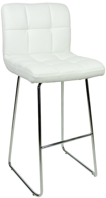 Allegro Fixed Height Curved Bar Stools White Allegro Fixed Height Curved Bar Stools White