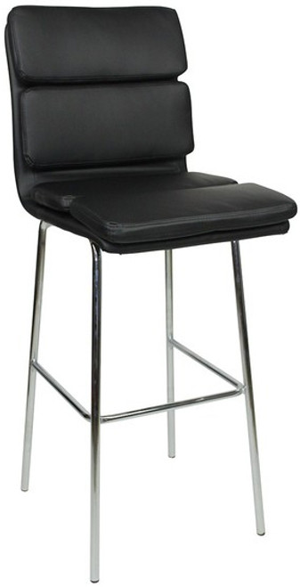 Moderno Fixed Height Bar Stools Black Moderno Fixed Height Bar Stools Black