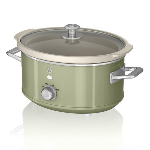 Swan 3.5L Slow Cooker - Retro Green