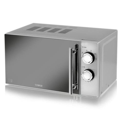 Tower 800W 20L Manual Microwave Silver Tower 800W 20L Manual Microwave Silver