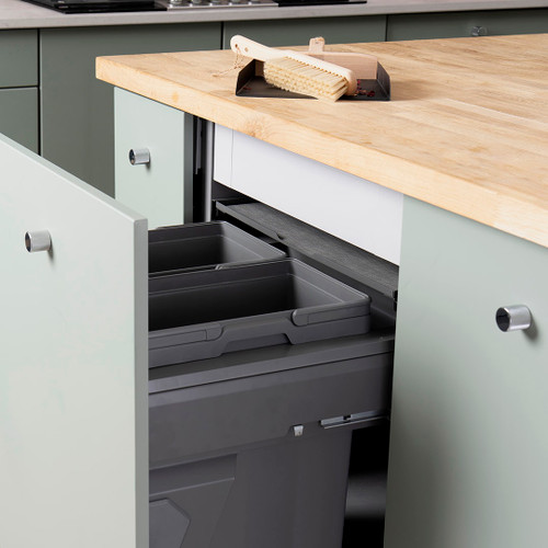 Caple Side Mounted 66L Duo Pull Out Bin
