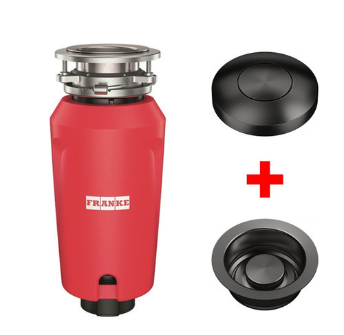 Franke 100 Waste Disposal Unit with Round Air Switch and Flange - Anthracite