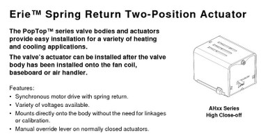 Erie Zone Valve Actuator # AH23A020
