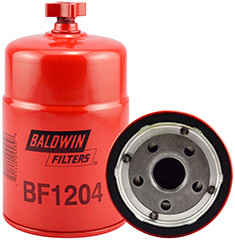 Baldwin BF1204 Sec. Fuel/Water Seperator Spin-on with Drain