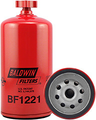 Baldwin BF1221 Fuel/Water Separator Spin-on with Drain